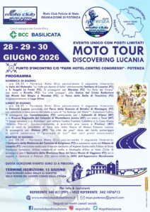 POTENZA - Moto Tour DISCOVERING LUCANIA 2026 - 28-29-30.06.2026